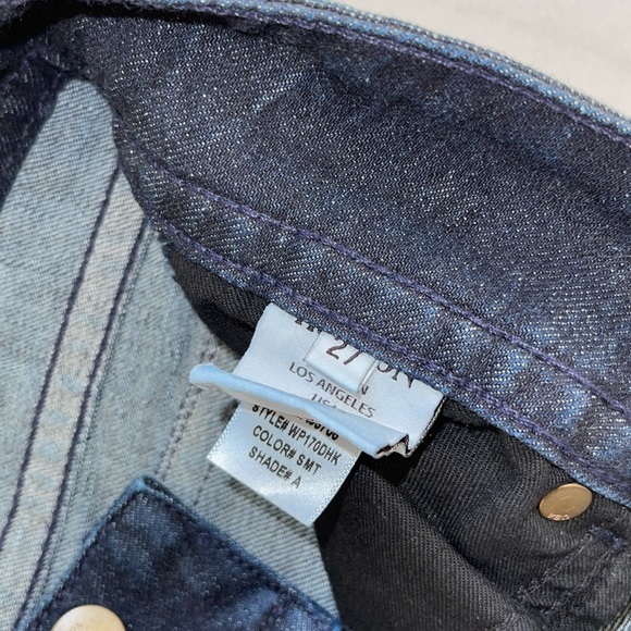 Hudson Dark Denim Low Rise Boot Cut Jeans Size 27 - Picture 5 of 7